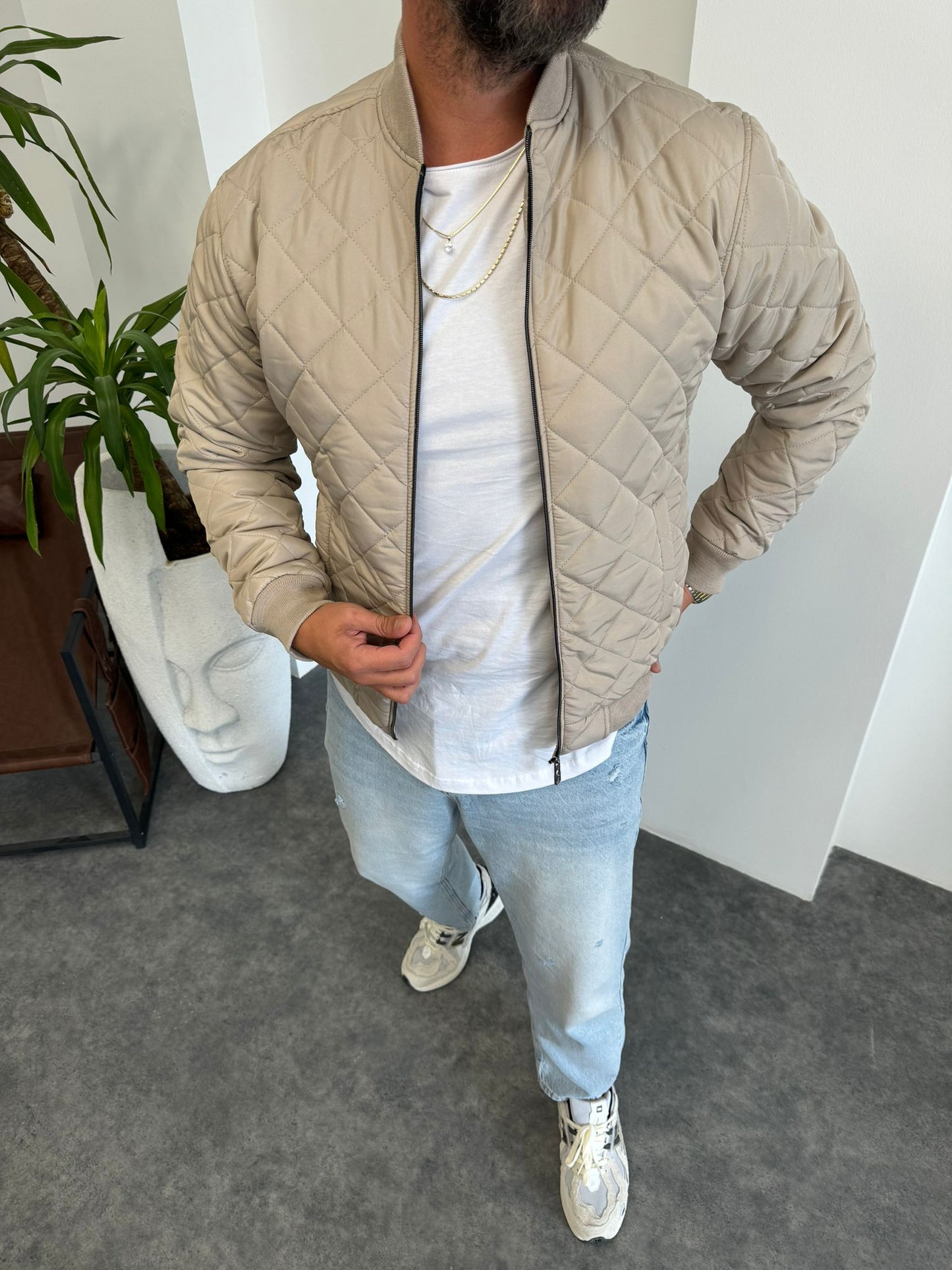 BOMBER JACKET MATLASSÉ