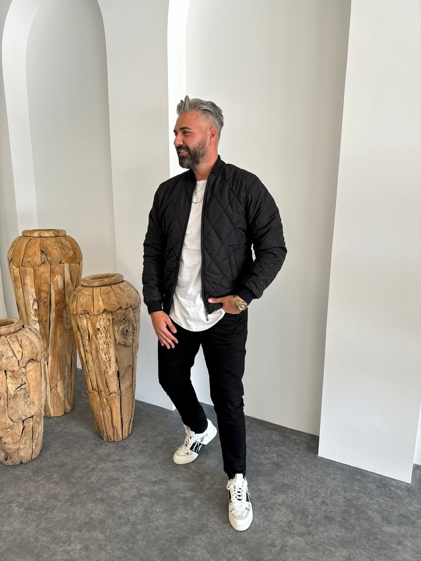 BOMBER JACKET MATLASSÉ