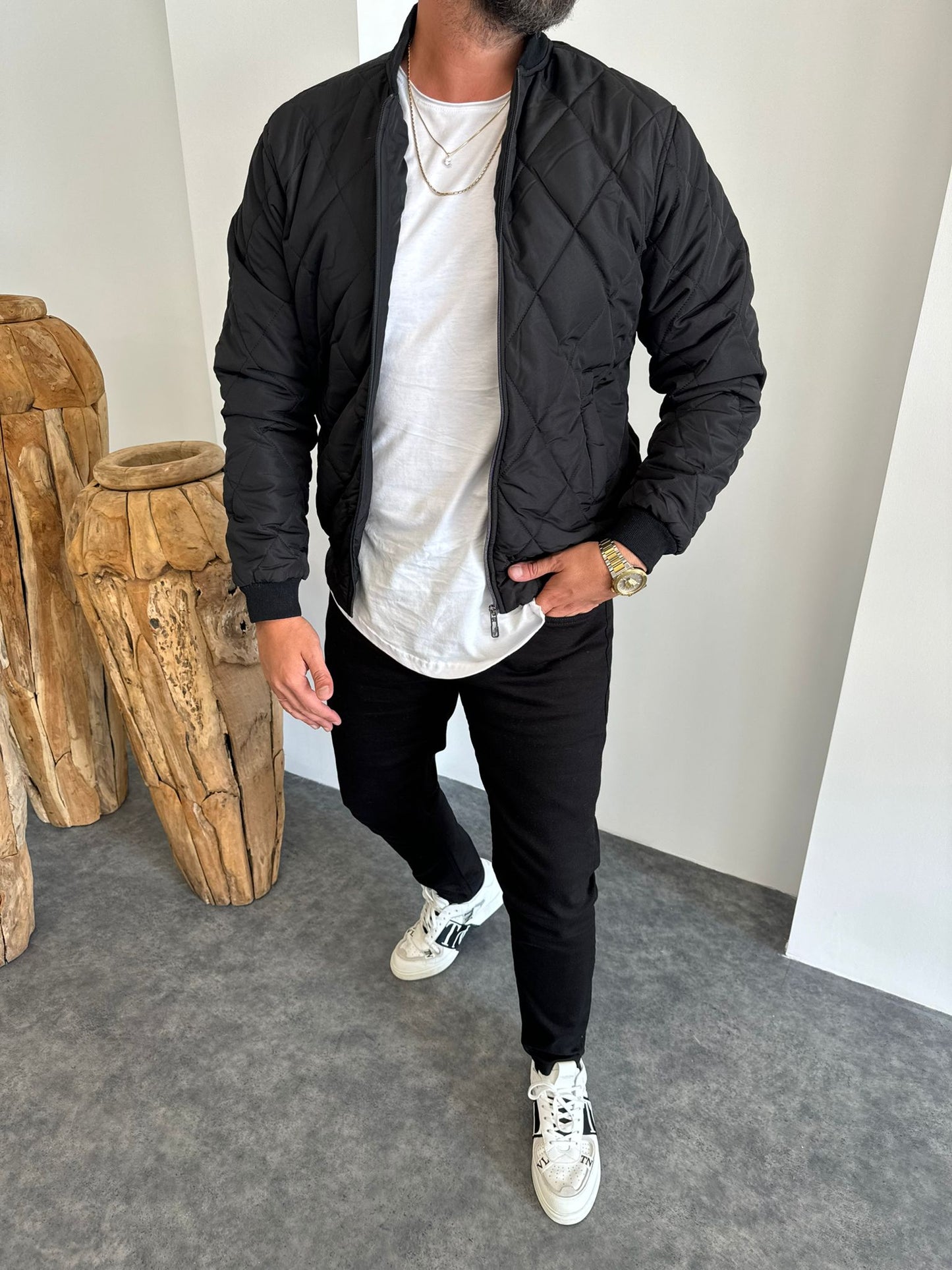BOMBER JACKET MATLASSÉ
