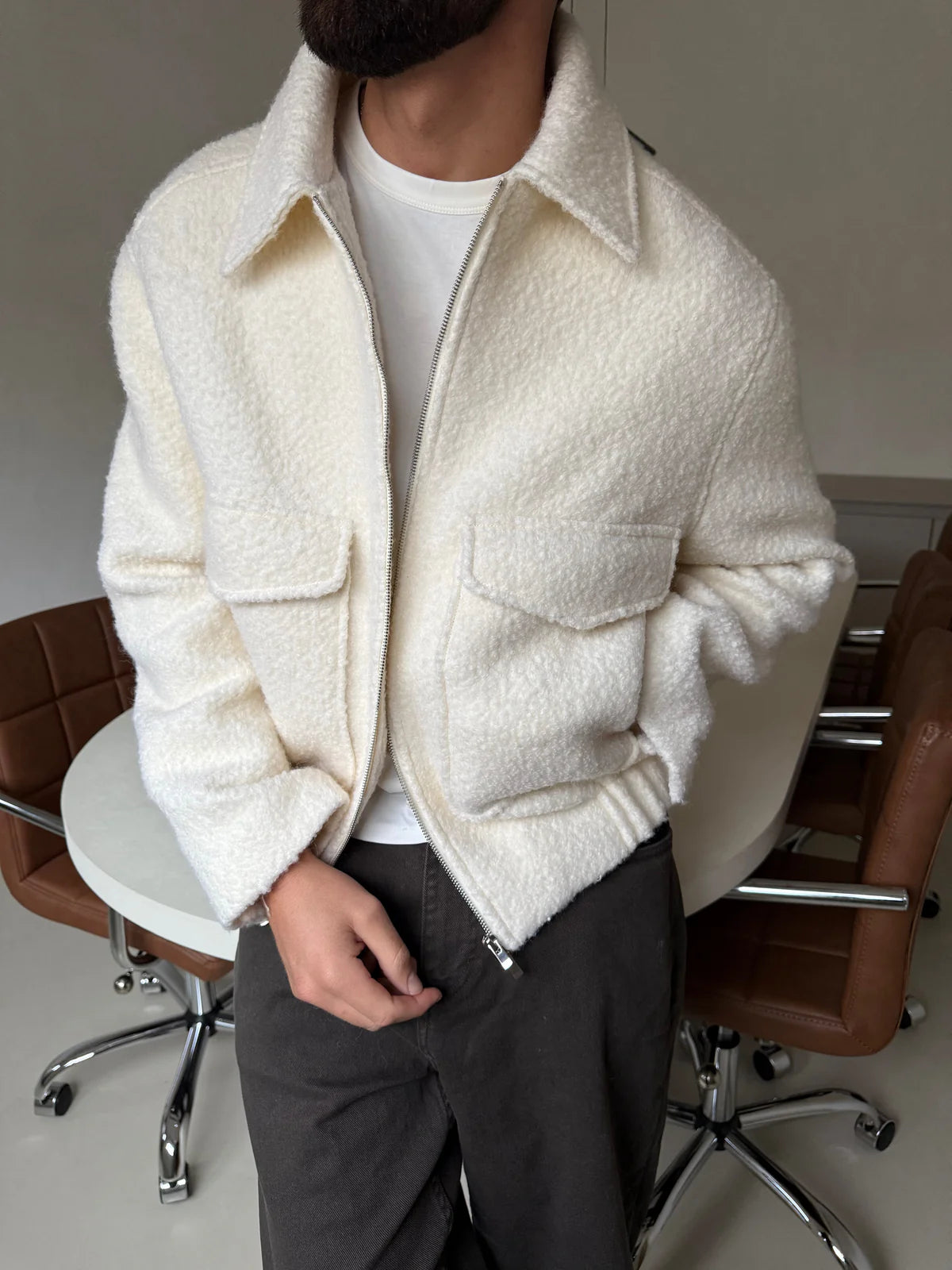 BOMBER BOUCLE