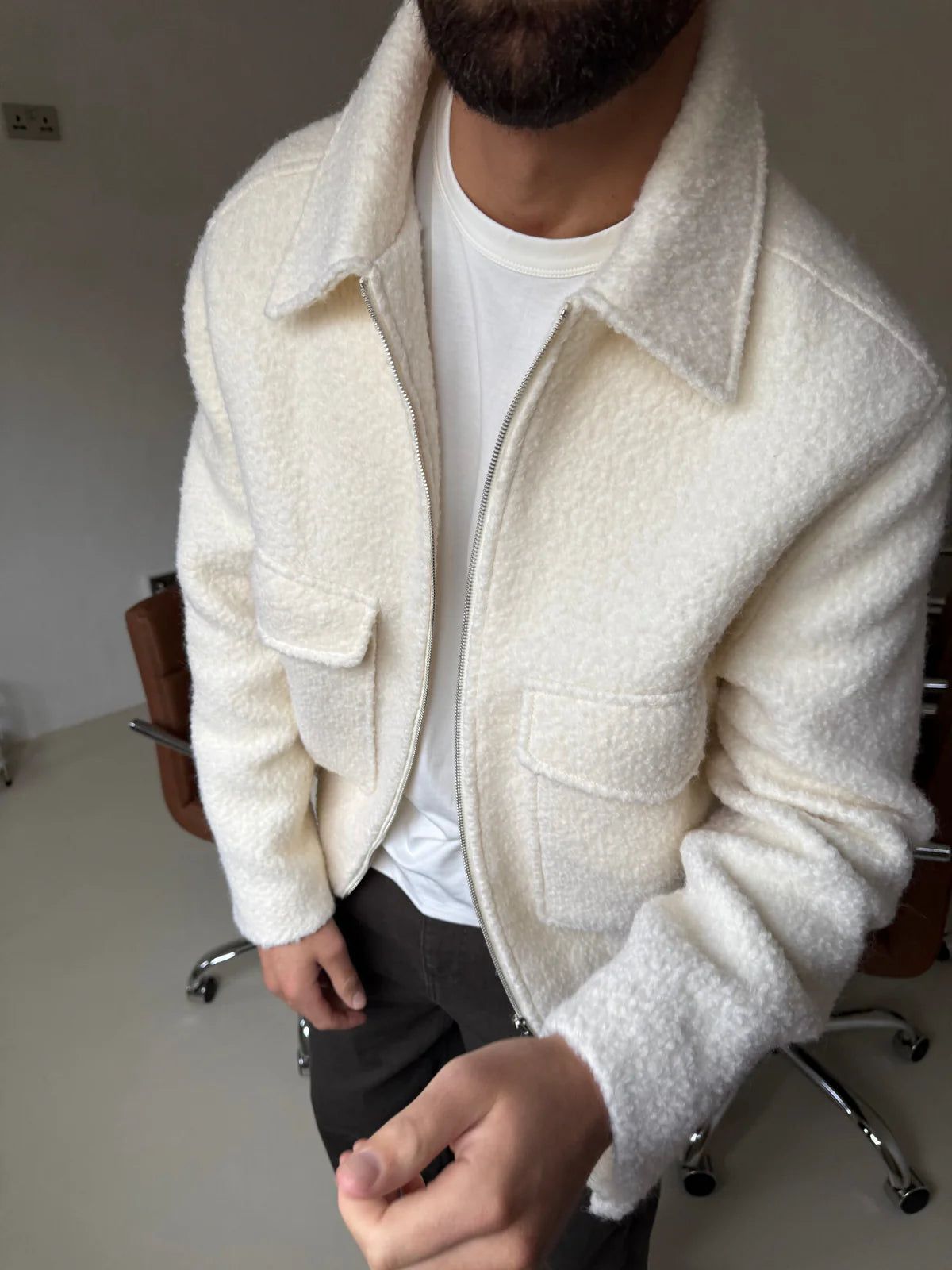 BOMBER BOUCLE