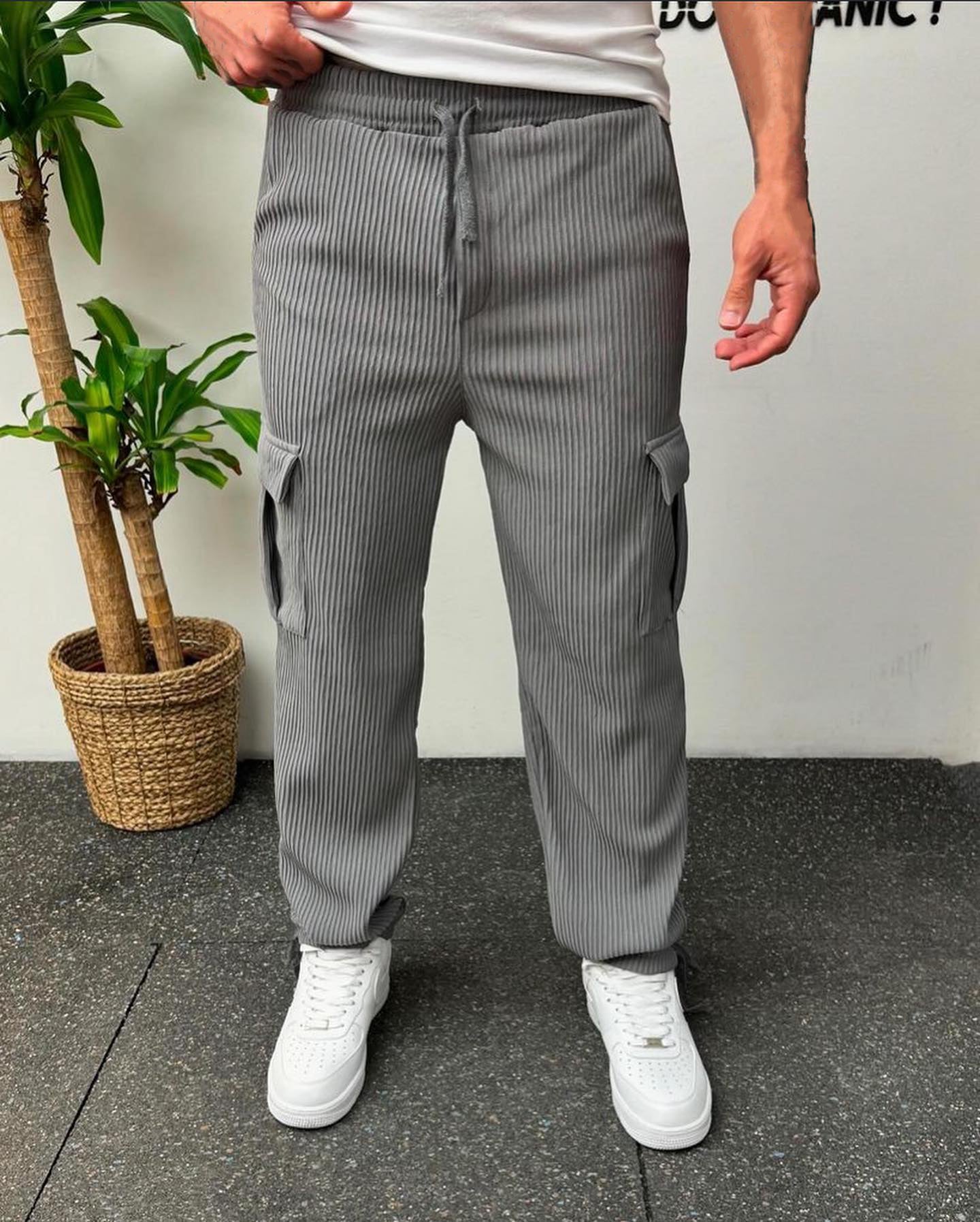 Pantalon Cargo plissé