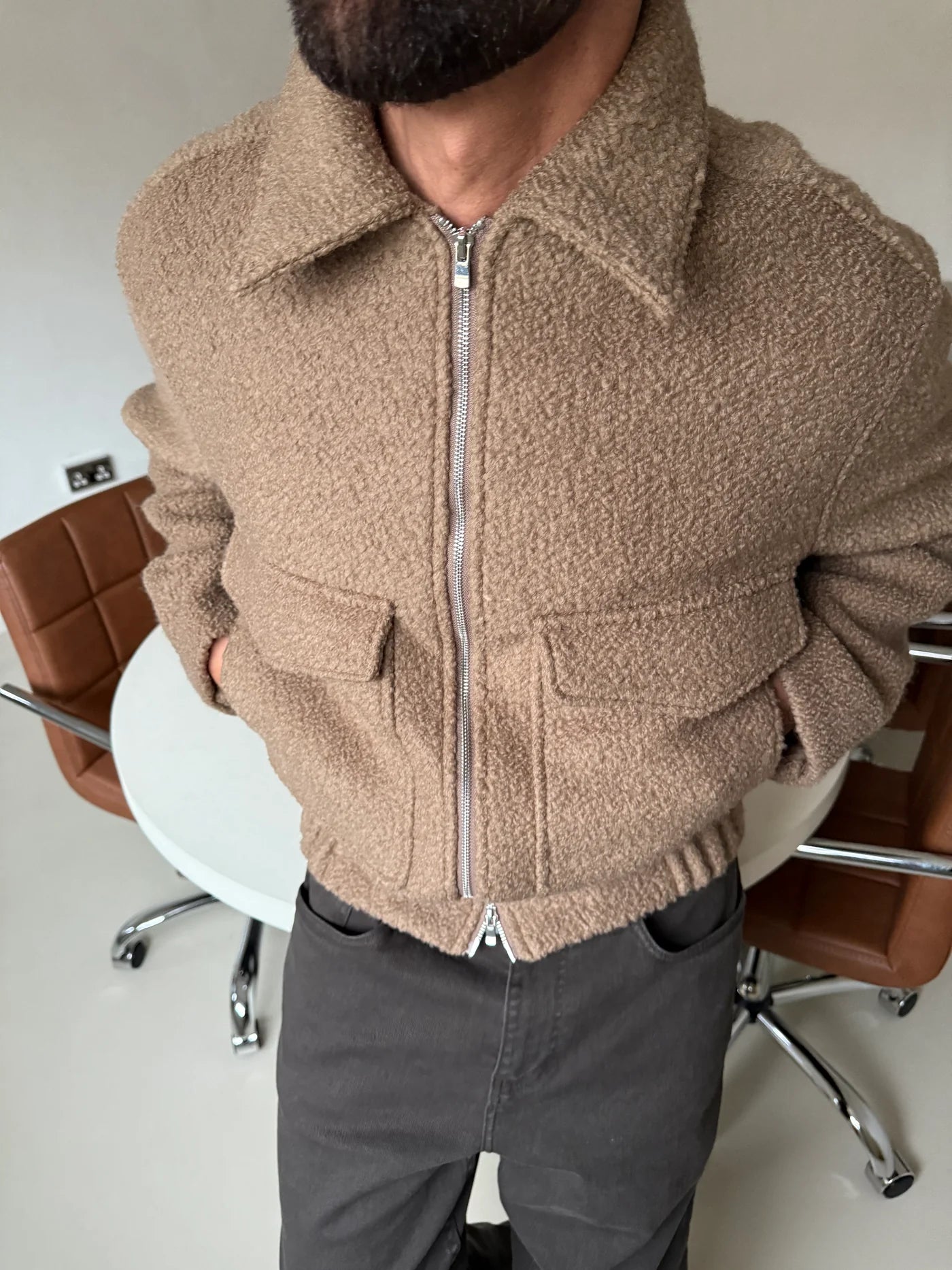 BOMBER BOUCLE