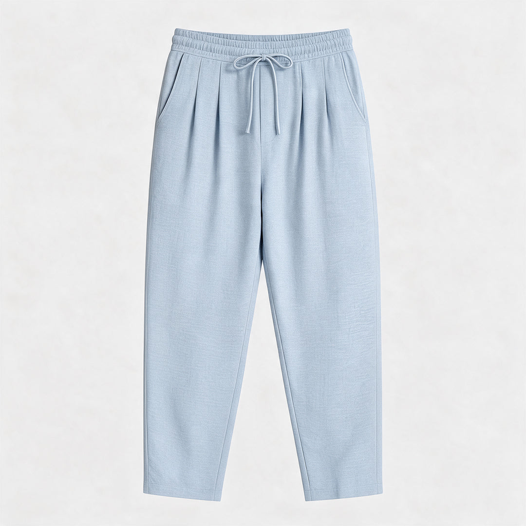 JOGGER BLEU EN LIN