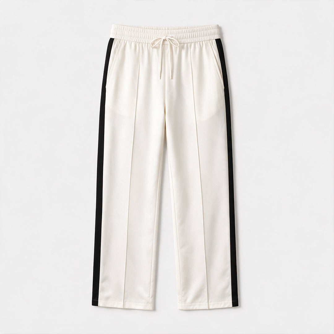 JOGGER RAYURE BLANC