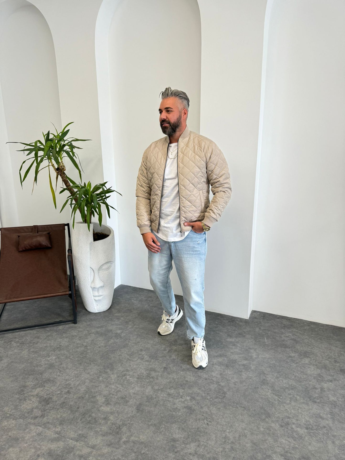 BOMBER JACKET MATLASSÉ