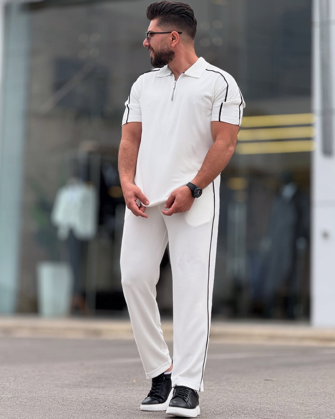 ENSEMBLE POLO STRIPE ™